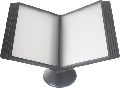 Wandhalterung Referenzsystem, Akten-Organizer for den Schreibtisch – Desktop-Referenz-Organizer, Katalog-Aktenständer(Black) von CSYQPDMBDL