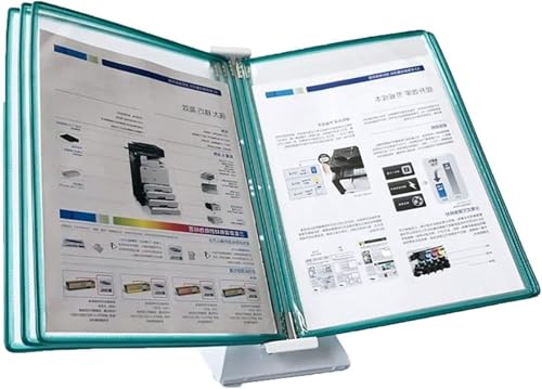 Wandhalterung Referenzsystem, Akten-Organizer for den Schreibtisch – Schreibtisch-Referenz-Organizer, A4-Wandablage, for 10 Blatt A4-Papier(Green) von CSYQPDMBDL