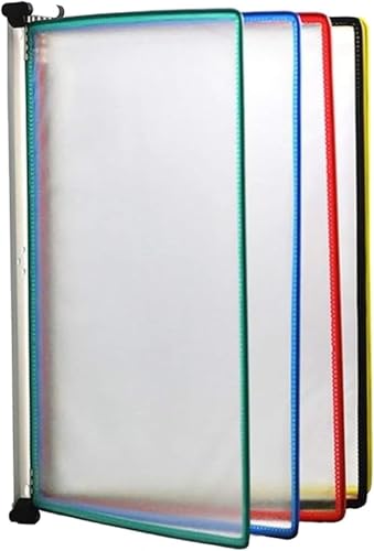 Wandhalterung Referenzsystem, Wand-Referenz-Organizer – Schreibtisch-Flip-Ordnerhalter, 10 Anzeigetaschen for Aufbewahren und Anzeigen von A4-Dokumenten von CSYQPDMBDL