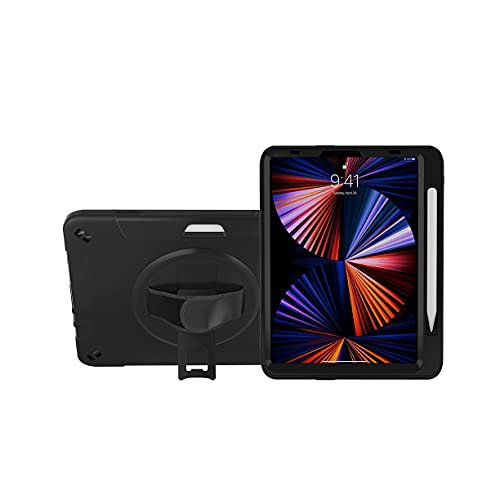 CTA Digital PAD-PCGK11 Schutzhülle mit integriertem 360° drehbarem Griff für iPad Air 10,9 Zoll und iPad Pro 11 Zoll von CTA Digital