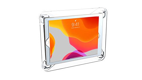 CTA Premium-Sicherheitshalterung für iPad 7. / 8. / 9. Generation 10,2 Zoll, iPad Air 3 / iPad 10,5 Zoll (26,7 cm), durchscheinend, Acryl-Halterung, mit robustem Verriegelungsgehäuse von CTA Digital