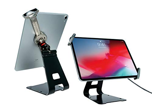 Universelle Tablet-Halterung – CTA Sicherheitsgriff mit Schnellverbindungs-Basismechanismus für iPad 7. und 8. Generation 25,9 cm und andere Tablets mit 7-12 Zoll (PAD-TSHB) von CTA Digital