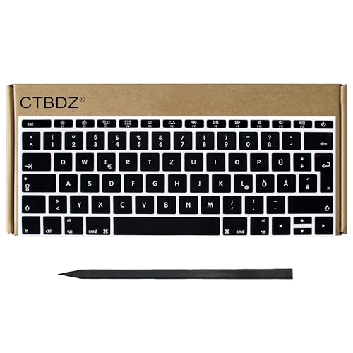 CTBDZ Ersatz-Tastenkappen-Set Tastatur Tastenkappen Tasten Kompatibel für MacBook Pro Retina 13 Zoll A1708 (Deutsches Layout) von CTBDZ