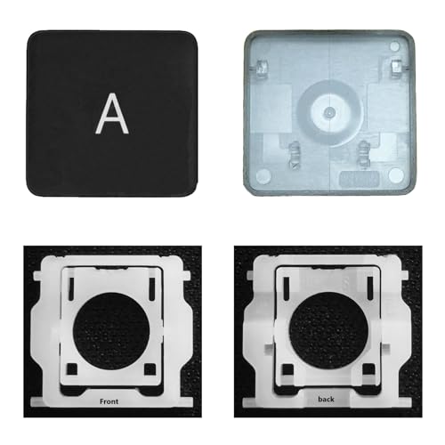 CTBDZ Individuelle Tastenkappe mit Scharnier Ersatz für (M1 M2) MacBook Pro A2141 A2251 A2289 A2338 A2442 A2485, ersetzt MacBook Air A2179 A2337 A2681 Tastatur-Tastenkappe (A-Taste) von CTBDZ