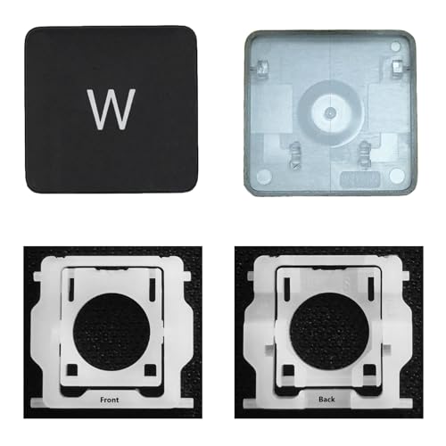 CTBDZ Individuelle Tastenkappe mit Scharnier Ersatz für (M1 M2) MacBook Pro A2141 A2251 A2289 A2338 A2442 A2485, ersetzt MacBook Air A2179 A2337 A2681 Tastatur-Tastenkappe (W-Taste) von CTBDZ