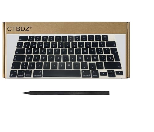 CTBDZ Neue Tasten Tastenkappen ES-Layout Ersatz für MacBook Pro 14 Zoll 16 Zoll (2021) A2442 A2485 2021 Jahr Laptop Spanische Tastatur von CTBDZ