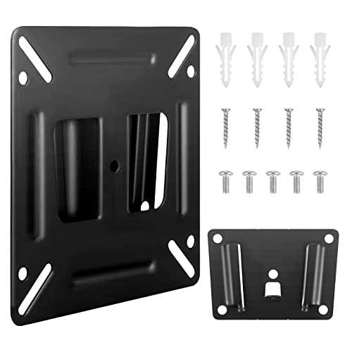 CTDMJ TV Wandhalterung TV Halterung PC Wandhalterung Fernseher Halterung Tv Mount Monitor Halterung für 14-24 Zoll Zoll Flach & Curved Fernseher oder Monitor bis zu 10kg, max.VESA 300x300mm von CTDMJ