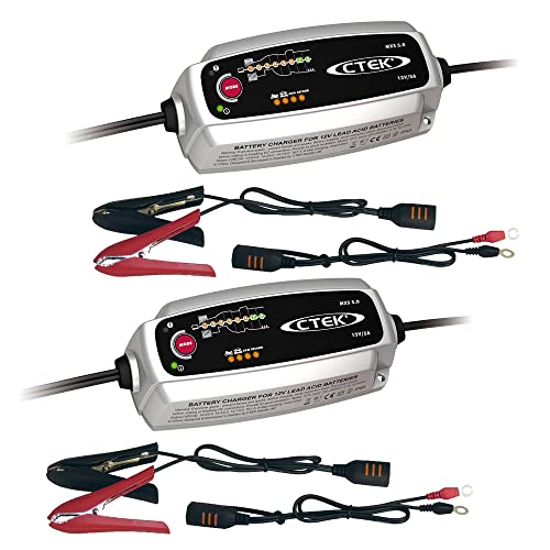 2x CTEK MXS 5.0 12V 0,8A/5A BATTERIELADEGERÄT LADEGERÄT LADEERAHLTUNGSGERÄT ERHALTUNGSGERÄT KFZ LADEGERÄT BATTERIE LADEKABEL von CTEK