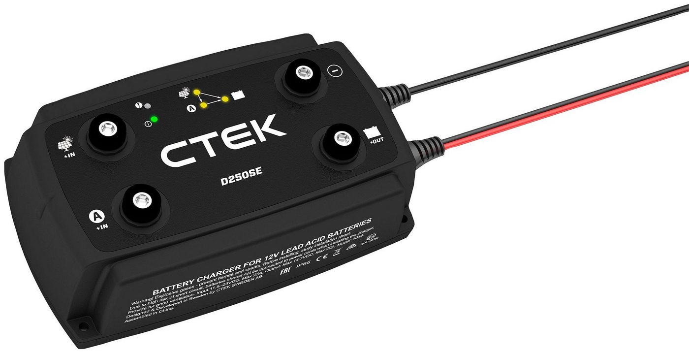 CTEK D250SE Batterie-Ladegerät (Temperatursensor zur Optimierung des Ladevorgangs in kalten Umgebungen) von CTEK