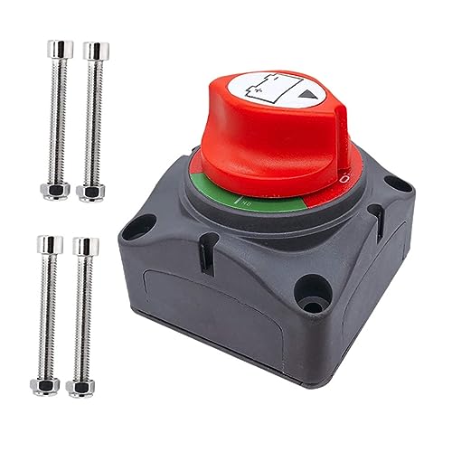 CTIRCHIU 1Satz Batterie Trennschalter Wasserdichter Master Power Cut Off Schalter für Rv Atv Auto Boot Utv Einfach zu Installieren Leicht und Langlebig Optimaler Schutz CTIRCHIU 1Satz Batterie Trennschalter Wasserdichter Master Power Cut Off Schalter für Rv Atv Auto Boot Utv Einfach zu Installieren Leicht und Langlebig Optimaler Schutz von CTIRCHIU
