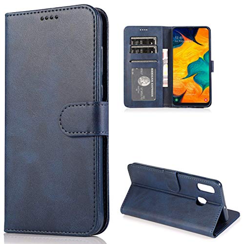 CTIUYA Schutzhülle für Samsung Galaxy A20E, Hülle Handyhülle Leder Klapphülle Handytasche Flip Brieftasche Schutzhülle Magnet Wallet Case Tasche Lederhülle für Samsung Galaxy A20E,Dunkelblau CTIUYA Schutzhülle für Samsung Galaxy A20E, Hülle Handyhülle Leder Klapphülle Handytasche Flip Brieftasche Schutzhülle Magnet Wallet Case Tasche Lederhülle für Samsung Galaxy A20E,Dunkelblau von CTIUYA