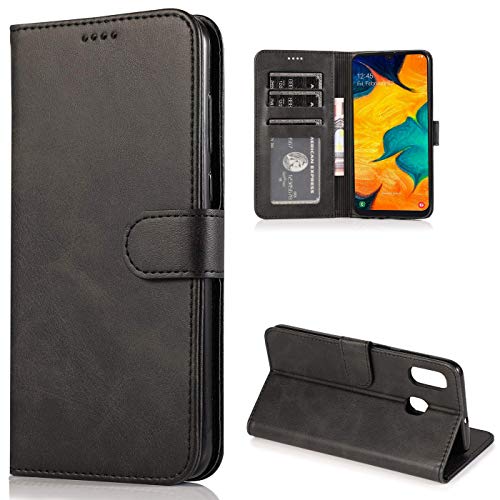 CTIUYA Schutzhülle für Samsung Galaxy A20E, Hülle Handyhülle Leder Klapphülle Handytasche Flip Brieftasche Schutzhülle Magnet Wallet Case Tasche Lederhülle für Samsung Galaxy A20E,Schwarz CTIUYA Schutzhülle für Samsung Galaxy A20E, Hülle Handyhülle Leder Klapphülle Handytasche Flip Brieftasche Schutzhülle Magnet Wallet Case Tasche Lederhülle für Samsung Galaxy A20E,Schwarz von CTIUYA