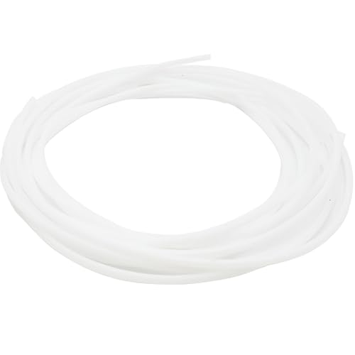 CTRICALVER 5 Stück 1M PTFE Schlauch, 2mm ID, 4mm OD Tube Teflonschlauch, zum 1.75mm Filament Bowden 3D Drucker (Weiß) von CTRICALVER