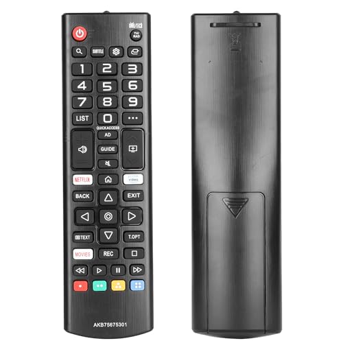 Fernbedienung AKB75675301 AKB75675311 kompatibel mit LG TV-Controller AKB75095307 AKB75095308 AKB75095303 AKB75375608 32LM6300 43LM6300 49UM7PLA Ersatz Mit Netflix Prim. eVideo und MOVIES von CTRLBETTER