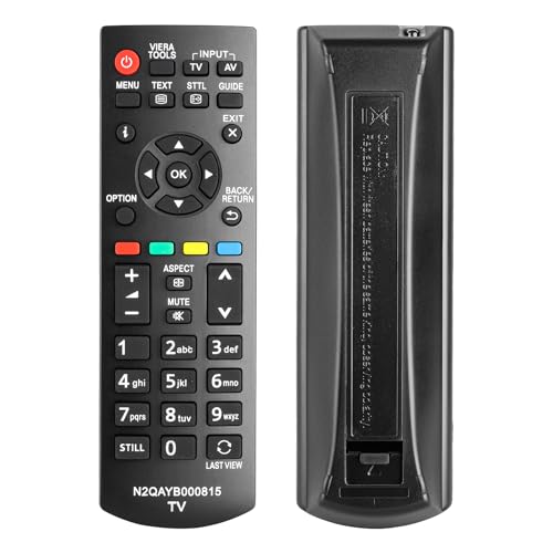 Fernbedienung N2QAYB000815 kompatibel mit Panasonic LCD LED TV TX-L39B6E TX-L42B6E TX-L50EM6B TX-L39EM6E TX-L50EM6E TX-L50EM6Y TX-L39B6ES TX-L42B6ES TX-P42X60E TX-P50X60E Ersatz Controller von CTRLBETTER