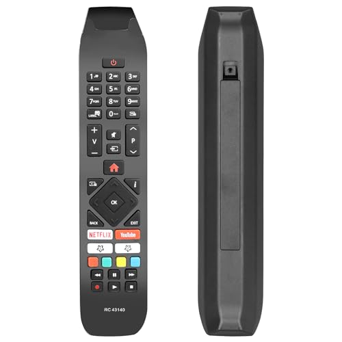 Fernbedienung RC43140 kompatibel mit Hitachi TV 24HE2000 24HE2001 32HE2000 32HE4500 40HE4000 40HE4001 43HE4000 43HK6000 43HK6500 49HE40000 49HKK 6000 Ersatz-Controller mit Netflix YouTube Tasten Fernbedienung RC43140 kompatibel mit Hitachi TV 24HE2000 24HE2001 32HE2000 32HE4500 40HE4000 40HE4001 43HE4000 43HK6000 43HK6500 49HE40000 49HKK 6000 Ersatz-Controller mit Netflix YouTube Tasten von CTRLBETTER