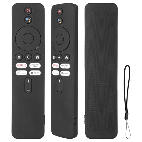 Schutzhülle aus Silikon, kompatibel mit TV-BoxS XMRM-M8 XMRM-M3 TV Sprachfernbedienung, stoßfest, mit Kordelzug, Schwarz Schutzhülle aus Silikon, kompatibel mit TV-BoxS XMRM-M8 XMRM-M3 TV Sprachfernbedienung, stoßfest, mit Kordelzug, Schwarz von CTRLBETTER