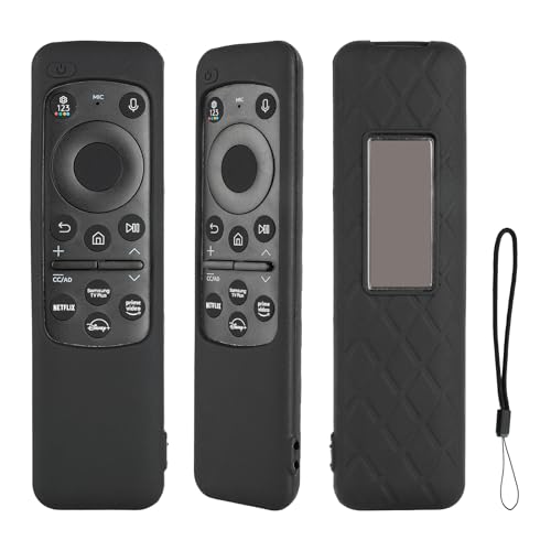 Schutzhülle für Fernbedienung aus Silikon, kompatibel mit Samsung Smart TV Solarzelle BN59-01432A BN59-01432D BN59-01432J BN59-01455A BN59-01455E Fernbedienung Stoßfeste Schutzhülle mit Schwarz und Schutzhülle für Fernbedienung aus Silikon, kompatibel mit Samsung Smart TV Solarzelle BN59-01432A BN59-01432D BN59-01432J BN59-01455A BN59-01455E Fernbedienung Stoßfeste Schutzhülle mit Schwarz und von CTRLBETTER