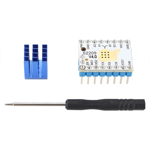 CTRLZS TMC2209 V4.0 Schrittmotor-Treiber Leiser Betrieb für 3D-Drucker 5,5-28V 2,8A mit Kühlkörper Verbesserte Mikroschritte von CTRLZS