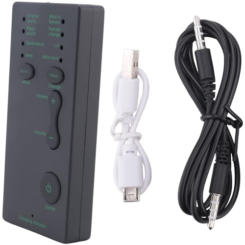 CTRLZS Disguiser Handy-Mikrofon-Sprachwechsler Adapter, 8 Sprachwechsel-Modi für PUBG MIC-Spiel, 278897 von CTRLZS