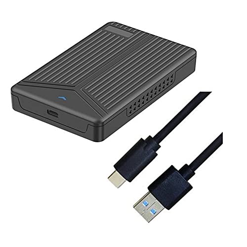 CTRLZS USB 3.1 Mobile Box 2,5 Zoll SATA Box SSD Gehäuse Unterstützung 15 mm Festplatte für Computer Notebook, 500154693 von CTRLZS