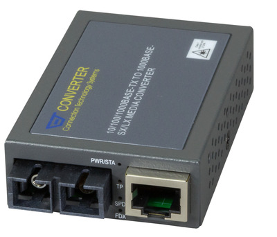 Kompakt Media Konverter RJ45-SC, 10km -- SM, Gigabit Ethernet Kompakt Media Konverter RJ45-SC, 10km -- SM, Gigabit Ethernet von CTS