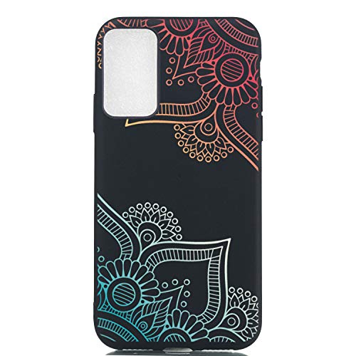 Kompatibel mit Oppo Reno 3 5G/Find X2 Lite Hülle Silikon Schwarz Muster Motiv Lustig Matt Hüllen Handyhülle Ultra Dünn Gummi Cover Bumper Case Mädchen Damen Mandala Kompatibel mit Oppo Reno 3 5G/Find X2 Lite Hülle Silikon Schwarz Muster Motiv Lustig Matt Hüllen Handyhülle Ultra Dünn Gummi Cover Bumper Case Mädchen Damen Mandala von CUAgain-EU