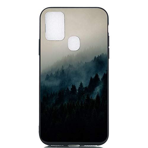 Kompatibel mit Samsung Galaxy A21s Hülle Silikon Schwarz Muster Motiv Lustig Matt Hüllen Handyhülle Ultra Dünn Gummi Cover Bumper Case Mädchen Damen Wald Kompatibel mit Samsung Galaxy A21s Hülle Silikon Schwarz Muster Motiv Lustig Matt Hüllen Handyhülle Ultra Dünn Gummi Cover Bumper Case Mädchen Damen Wald von CUAgain-EU