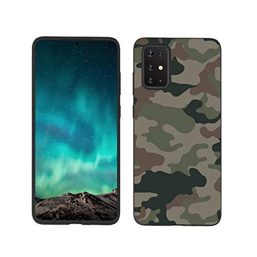 Kompatibel mit Samsung Galaxy A51 4G Hülle Silikon Schwarz Muster Motiv Lustig Matt Hüllen Handyhülle Ultra Dünn Gummi Cover Bumper Case Mädchen Damen Camouflage Kompatibel mit Samsung Galaxy A51 4G Hülle Silikon Schwarz Muster Motiv Lustig Matt Hüllen Handyhülle Ultra Dünn Gummi Cover Bumper Case Mädchen Damen Camouflage von CUAgain-EU