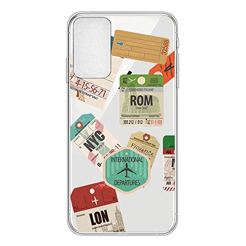 Kompatibel mit Samsung Galaxy A53 5G Hülle Transparent Silikon Klar Ultra Dünn Slim Lustig Motiv Muster Bumper Hüllen Durchsichtig Handyhülle Case Cover für Mädchen Damen Briefmarke von CUAgain-EU