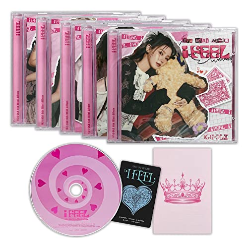 (G)I-DLE - 6th Mini Album [I feel] (Jewel Ver. - Random) CD Case + Booklet + Lyric Paper + CD-R + Photo Card + Poster + 2 Pin Button Badges + 4 Extra Photocards von CUBE Ent.