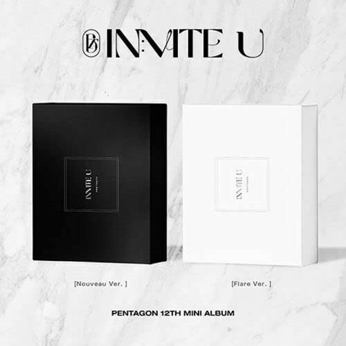 PENTAGON [ IN:VITE U ] 12th Mini Album. ( NOUVEAU / FLARE RANDOM Ver. ) ( 1ea CD+96p Photo Book+1ea Lyric Paper+1ea Photo Card+1ea Selfie Photo Card+1ea Name Tag ) von CUBE Ent.