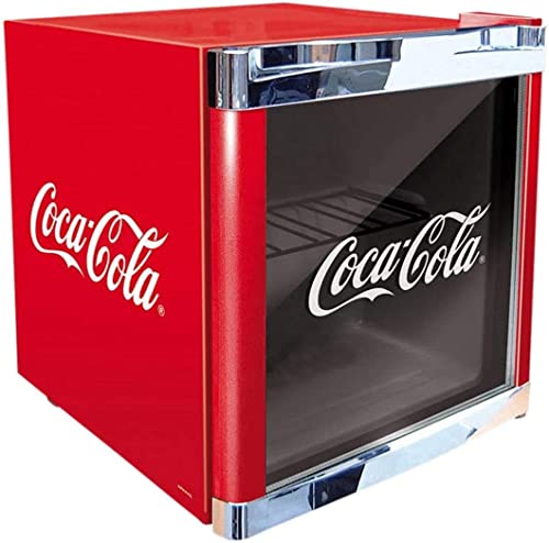 °CUBES CoolCube Getränkekühlschrank Coca-Cola, Edelstahl, freistehend, 1 Einlegeboden, 48L, 5-15 °C, Farbe: Rot von °CUBES