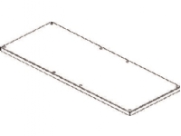 CUBIC Dæksel, 2 x 5 modul, 374 x 950 mm BxH von CUBIC