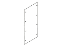 CUBIC Skilleplade hjørneskinne 10 x 2 modul, uden tilbehør von CUBIC