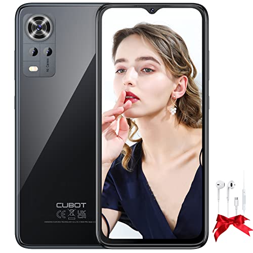 CUBOT Note 30 (2023) Smartphone Ohne Vertrag, Android 12 Handy, 8GB + 64GB/256GB Erweiterbar, 20MP Kamera, 6.52" Display mit 4000mAh, Octa-Core, 4G Dual SIM, Face ID(Inklusive Kopfhörer) von CUBOT