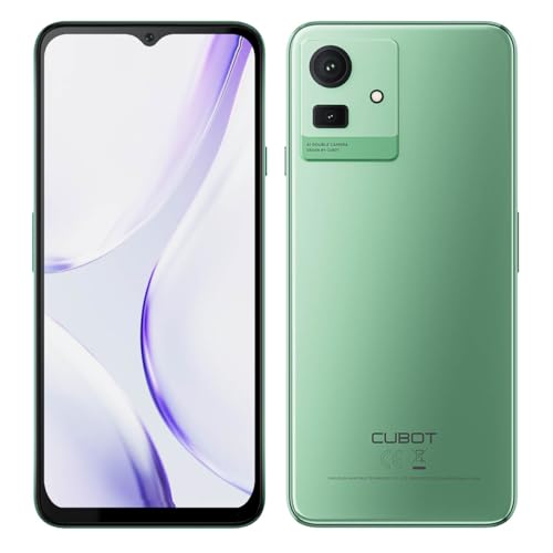 CUBOT Note 50 – 6,5-Zoll-HD+-Smartphone, 8 GB und 256 GB, 50 MP Dual-Kamera, 5200 mAh Akku, Android 13, OctaCore-Prozessor, Grün von CUBOT