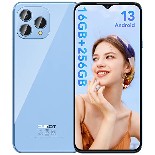 CUBOT P80 Smartphone Ohne Vertrag (2023), Android 13 Handy, 16GB+256GB/1TB, 48MP+24MP, 6,58" FHD+, 5200mAh Smartphone, 4G Dual SIM Handy, MediaTek MT8788/Octa Core/Fingerabdruck/NFC/OTG/GPS, Blau von CUBOT