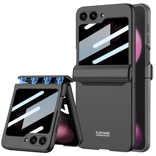 CUBTEM Hülle für Samsung Galaxy Z Flip 6 mit Ringhalter, Magnetische Scharnierabdeckung, Transparente PC-Rückseite und Integriertem Frontschutz – All-in-One Schutzcase, Schwarz CUBTEM Hülle für Samsung Galaxy Z Flip 6 mit Ringhalter, Magnetische Scharnierabdeckung, Transparente PC-Rückseite und Integriertem Frontschutz – All-in-One Schutzcase, Schwarz von CUBTEM