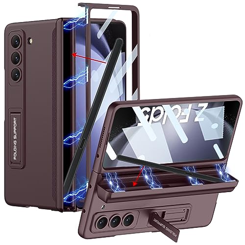 CUBTEM für Samsung Fold 5 hülle,Schutzhülle Galaxy Z Fold 5,Handyhülle mit magnetischem Scharnier & Ständer, integrierter Halterung für S-Stift, Displayschutz, stoßfest, Alles inklusive CUBTEM für Samsung Fold 5 hülle,Schutzhülle Galaxy Z Fold 5,Handyhülle mit magnetischem Scharnier & Ständer, integrierter Halterung für S-Stift, Displayschutz, stoßfest, Alles inklusive von CUBTEM