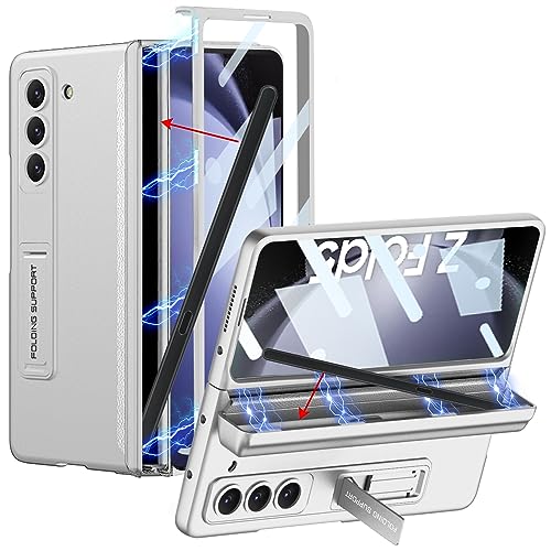 CUBTEM für Samsung Fold 5 hülle,Schutzhülle Galaxy Z Fold 5,Handyhülle mit magnetischem Scharnier & Ständer, integrierter Halterung für S-Stift, Displayschutz, stoßfest, Alles inklusive CUBTEM für Samsung Fold 5 hülle,Schutzhülle Galaxy Z Fold 5,Handyhülle mit magnetischem Scharnier & Ständer, integrierter Halterung für S-Stift, Displayschutz, stoßfest, Alles inklusive von CUBTEM
