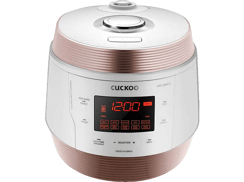 CUCKOO CMC-QSB501S Multikocher (1150 Watt, Peachgold/Weiß) von CUCKOO