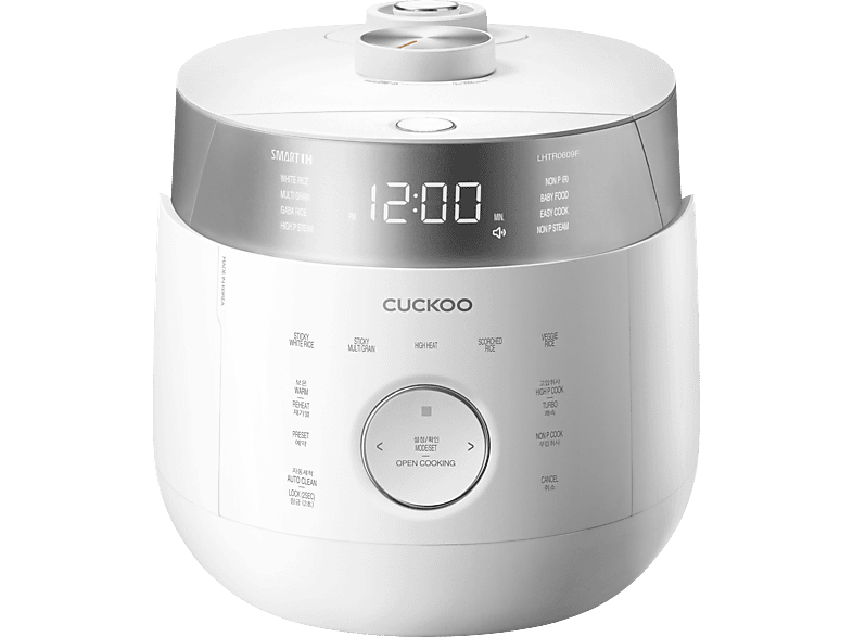 CUCKOO CRP-LHTR0609F Reiskocher (1090 Watt, Weiß/Silber) von CUCKOO