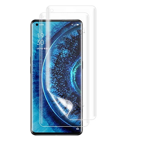 2pcs flexibler vorderer Bildschirmschutz für Oppo Find X2 / Find X2 Pro 5G 6.7" 3D Hydrogel Folie transparentes TPU film Fingerabdruck entsperrt nicht gehärtetes Glas von CUFEREDU