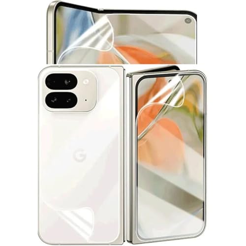 CUFEREDU 1 Set flexibler vorderer Bildschirmschutz für Google Pixel 9 Pro Fold 5G 8.0" 3D Hydrogel Folie transparentes TPU film explosionsgeschützt nicht gehärtetes Glas von CUFEREDU