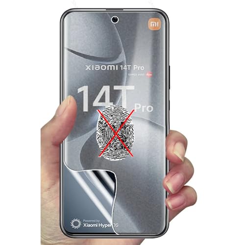 CUFEREDU 2pcs Anti-Fingerprint Matte Hydrogelfolie für Xiaomi 14T / 14T Pro 5G 6.67" Blendschutz Flexible transparente TPU Frontschutz Explosionssicher Nicht gehärtetes Glas von CUFEREDU