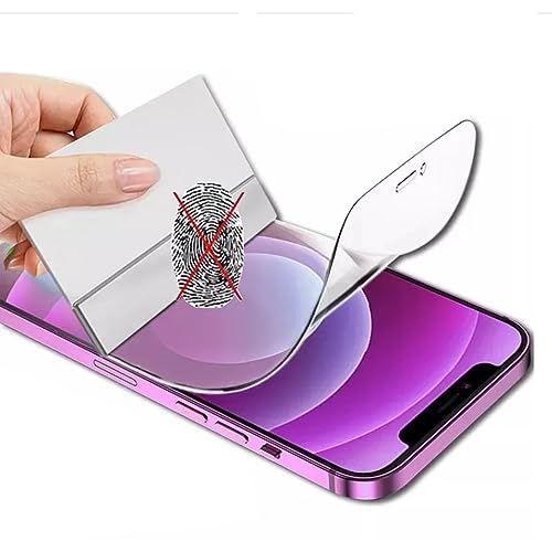 CUFEREDU 2pcs Anti-Fingerprint Matte Hydrogelfolie für iPhone 12 / iPhone 12 Pro 6.1" Blendschutz Flexible transparente TPU Frontschutz Explosionssicher Nicht gehärtetes Glas von CUFEREDU