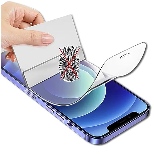 CUFEREDU 2pcs Anti-Fingerprint Matte Hydrogelfolie für iPhone 13 Pro Max 6.7" Blendschutz Flexible transparente TPU Frontschutz Explosionssicher Nicht gehärtetes Glas von CUFEREDU