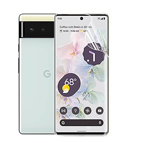 CUFEREDU 2pcs flexibler vorderer Bildschirmschutz für Google Pixel 6 6.4“ 2021 3D Hydrogel Folie transparentes TPU film Fingerabdruck entsperrt nicht gehärtetes Glas von CUFEREDU