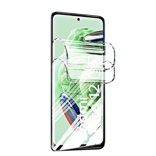 CUFEREDU 2pcs flexibler vorderer Bildschirmschutz für Xiaomi Redmi Note 12 4G / 5G 6.67“ 3D Hydrogel Folie transparentes TPU film explosionsgeschützt nicht gehärtetes Glas von CUFEREDU